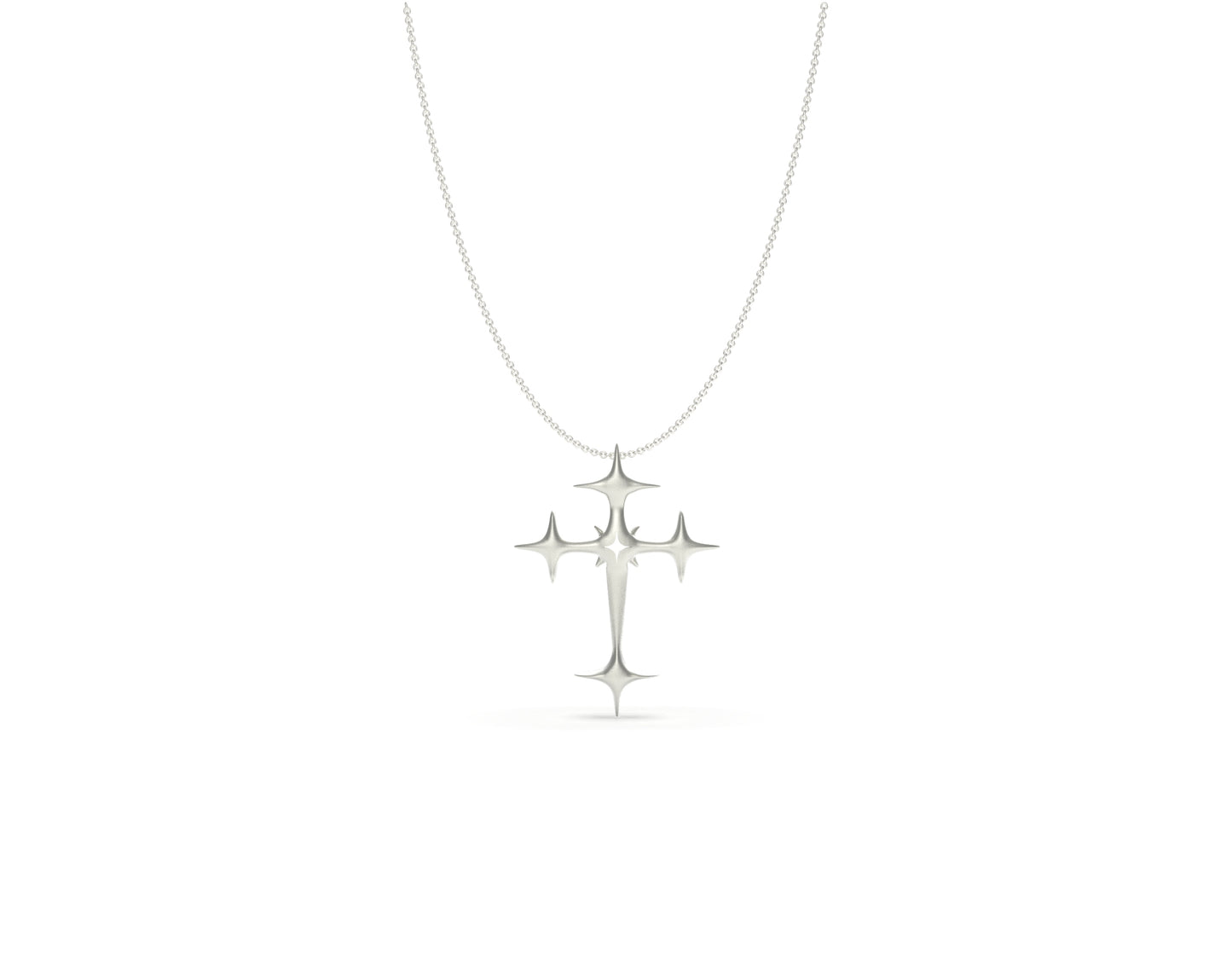 CREDO CROSS Matte Necklace