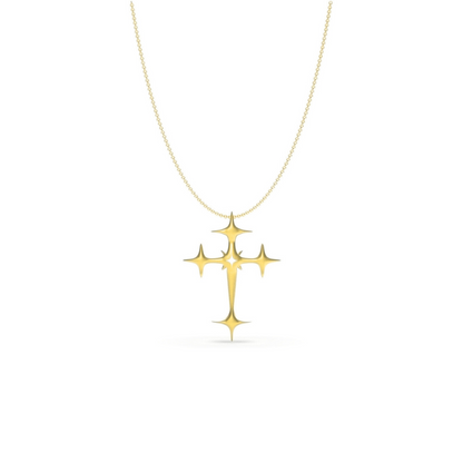 CREDO CROSS Gold Necklace